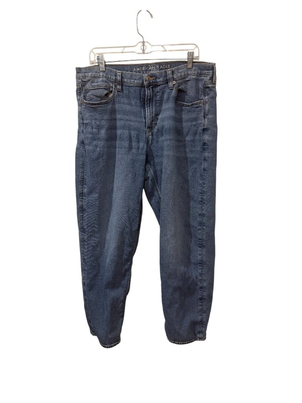 American Eagle Womens 90s Straight Leg Jeans Size 16 Medium Wash Denim